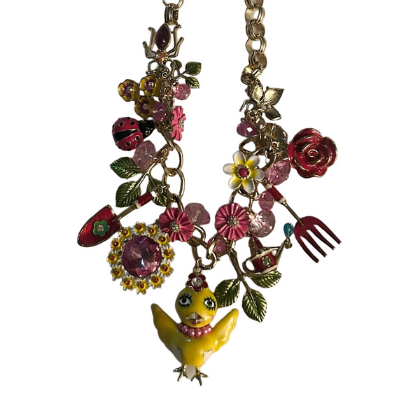 Betsey Johnson Jewelry - Betsey Johnson Chicken Garden Necklace NWT